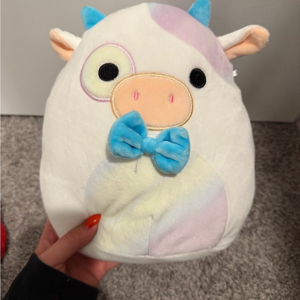 Cow Cute Pastel Plush Toy with Bow squishmellow